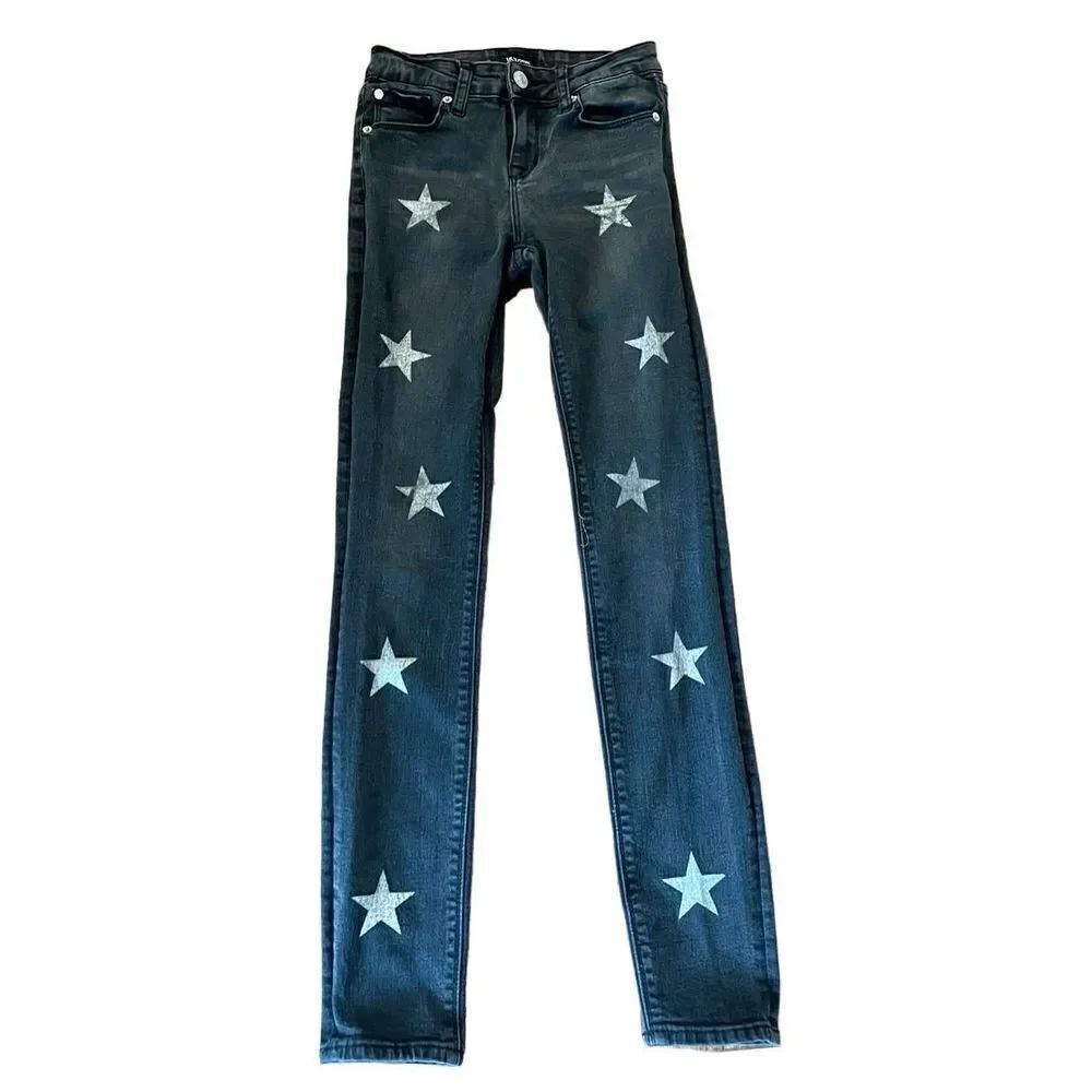 Hudson girls star dark grey skinny jeans size 12